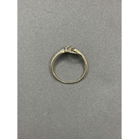 Ladies 9ct Yellow Gold Illusion Pattern Ring