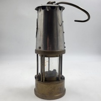 Eccles GR6 Vintage Miners Safety Lamp British Protector Brass Mining