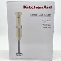 KitchenAid Corded Stick Hand Blender 5KHBV53AAC Variable Speed Almond Cream