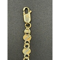 Ladies 9ct Yellow Gold Fancy Link Bracelet