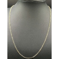 Unisex 9ct Yellow Gold Figaro Link Necklace