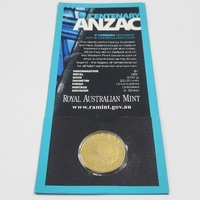 Royal Australian Mint 2015 ANZAC $1 C Mintmark Uncirculated Coin