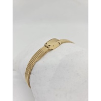GUESS Ladies Watch Gold Tone Stainless Steel Mesh Band Champagne GW0400L2
