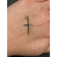 Unisex 9ct Yellow Gold Religious Cross Pendant