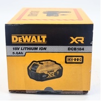 DeWALT DCB184‑XJ 18V XR 5.0Ah Lithium-Ion Cordless Battery Pack
