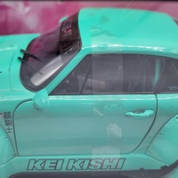 Jada Pink Slips 1:18 RWB 993 Porsche 911 Kei Kishi Turquoise Diecast Car