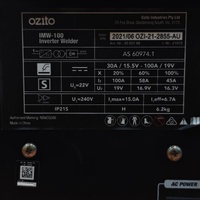 Ozito 100A Gasless Inverter MIG Welder IMW-100 240V Flux Core