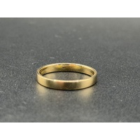Unisex 10ct Yellow Gold Plain Wedding Band Ring