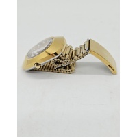 Rado DiaStar Automatic Mens Watch Gold Dial Day Date 648.0413.3 Swiss