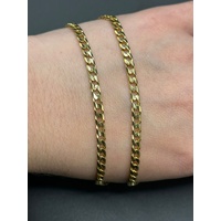 Unisex 9ct Yellow Gold Curb Link Necklace
