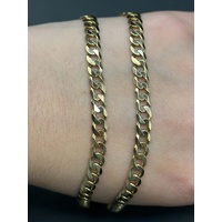 Unisex 9ct Yellow Gold Curb Link Necklace