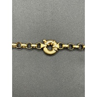 Ladies 9ct Yellow Gold Belcher Link Necklace