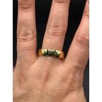 Unisex 18ct Yellow Gold Plain Band Ring
