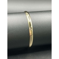 Ladies 9ct Yellow Gold Round Bangle