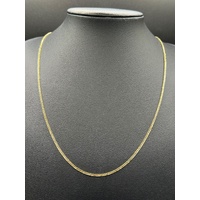 Unisex 18ct Yellow Gold Tight Curb Link Necklace