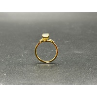  Ladies 9ct Yellow Gold Lab Grown Diamond Ring