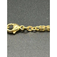 Unisex 18ct Yellow Gold Wheat Link Necklace