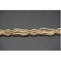 Ladies 9ct Yellow Gold Fancy Link Bracelet