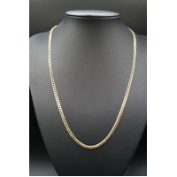 Unisex 9ct Yellow Gold Curb Link Necklace