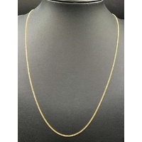 Unisex 18ct Yellow Gold Tight Curb Link Necklace