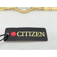 Citizen Ladies Gold Tone Analogue Quartz Watch Cream Dial EJ4103-54P
