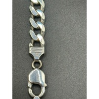 Unisex 925 Sterling Silver Curb Link Necklace