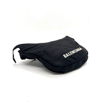 Balenciaga Wheel Logo Belt Bag Black Crossbody Bum Waist Pouch + COA