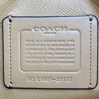 Coach Charlie Carryall 25137 Black Pebble Leather Handbag with Strap