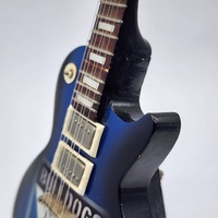 BULLDOGS Miniature Guitar Blue Black Collectible Display Model