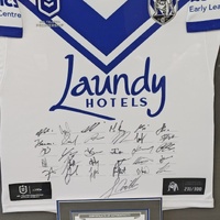 NRL 2024 Canterbury Bulldogs Squad Signed Jersey Limited Edition 231/300