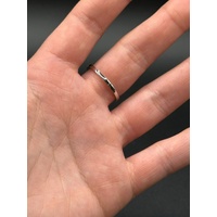 Ladies 18ct White Gold Diamond Crown Ring