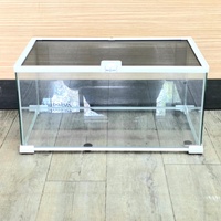 Repti Zoo Reptile Tank Terrarium with Ventilation 50x30x25cm White