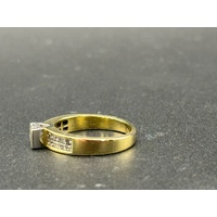 Ladies 18ct Yellow Gold Diamond Band Ring