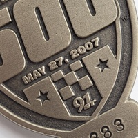 Indianapolis 500 May 27 2007 Badge Pin #5383 Silver 91st Indy 500 Race Collectible