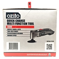 Ozito 300W Quick Change Multi Function Tool Kit MFQ-3100