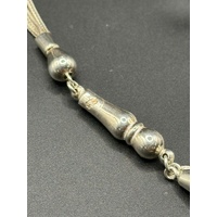 Unisex 925 Sterling Silver Muslim Tasbih Misbaha Prayer Beads with Tassel