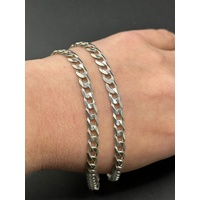 Unisex 925 Sterling Silver Curb Link Necklace