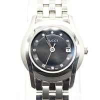 Gucci 5500L Ladies 11 Diamond Dial Swiss Quartz Stainless Steel Watch
