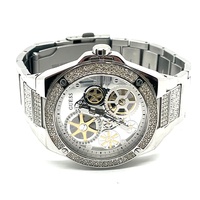 Guess Big Reveal GW0323G1 Mens Silver Stainless Steel Skeleton Watch