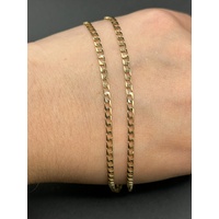Unisex 9ct Yellow Gold Curb Link Necklace