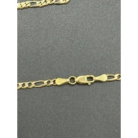 Unisex 9ct Yellow Gold Figaro Link Necklace