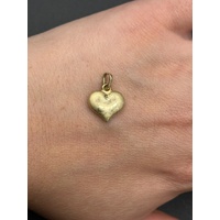 Ladies 9ct Yellow Gold Heart Pendant
