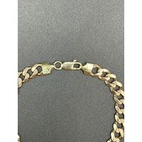 Unisex 9ct Yellow Gold Curb Link Bracelet