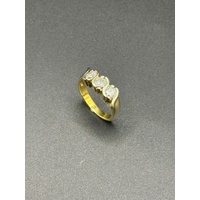 Ladies 14ct Yellow Gold Diamond Ring