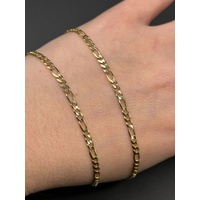 Unisex 9ct Yellow Gold Figaro Link Necklace