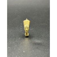 Ladies 9ct Yellow Gold Egyptian Head Pendant 2.2g