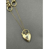 Ladies 9ct Yellow Gold Oval Belcher Link Bracelet