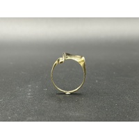 Ladies 9ct Yellow Gold Diamond Fancy Ring
