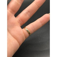 Ladies 18ct Yellow Gold Red Gemstone Solitaire Ring Size K