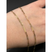 Ladies 18ct Yellow Gold Paperclip Link Necklace